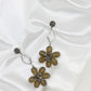 Aretes MS flor cristal