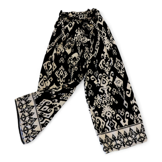 Pantalon estampado negro