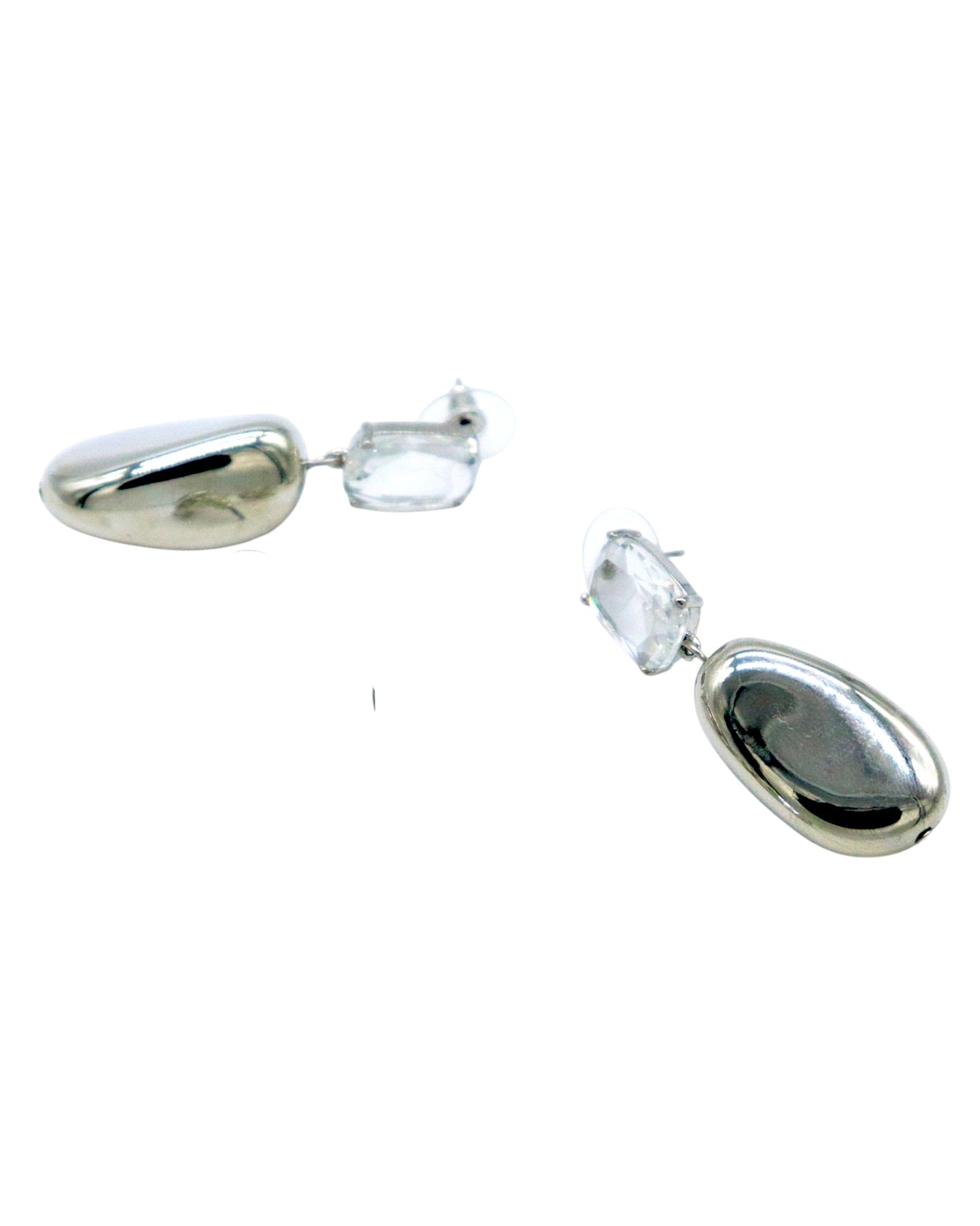 Aretes plata cristal