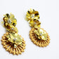 Aretes MS golden flowers