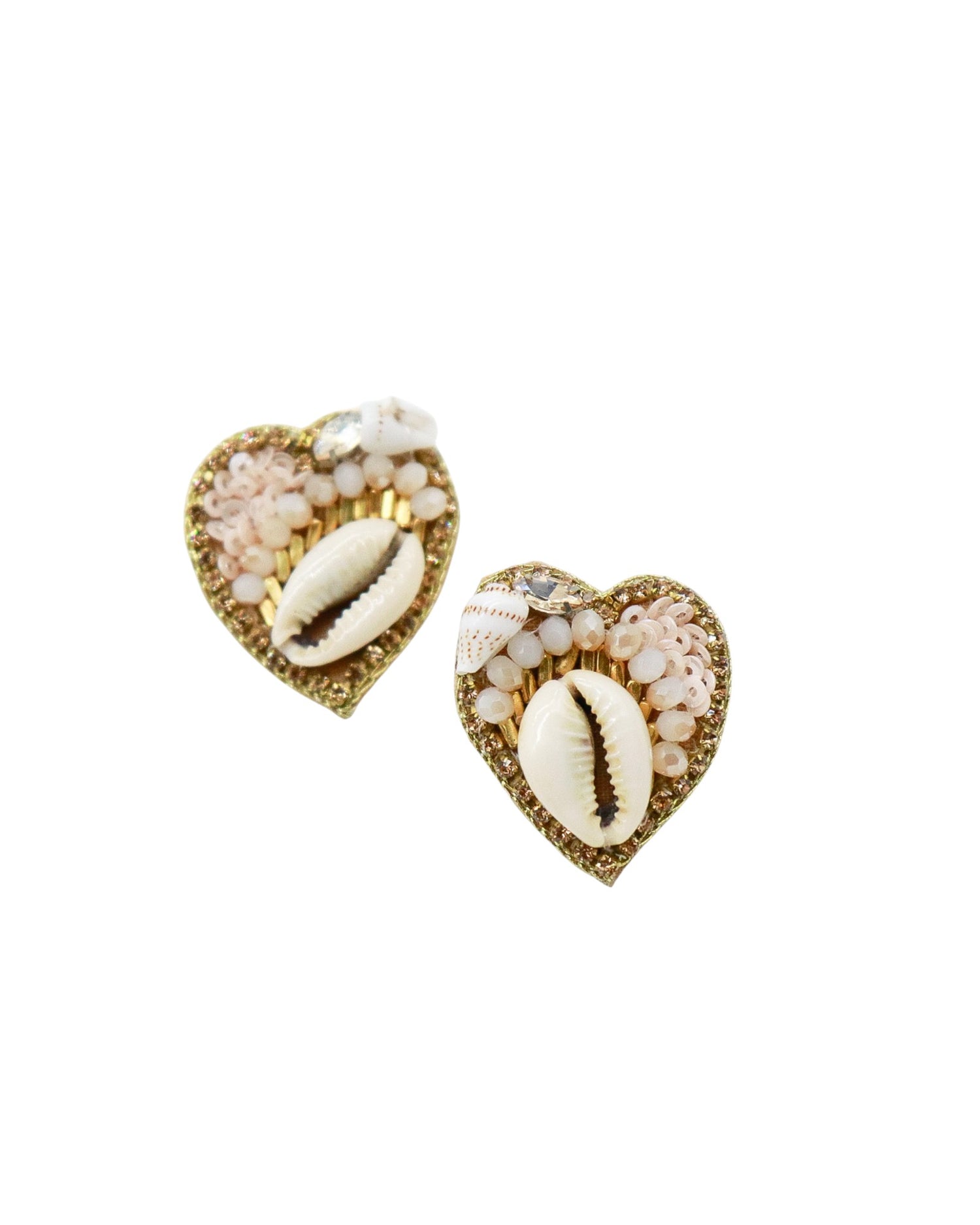 Aretes corazón de mar
