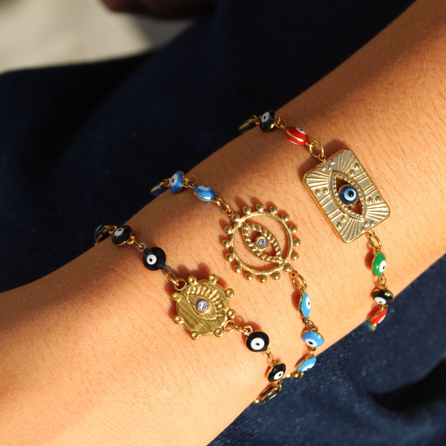 Pulsera good vibes colores