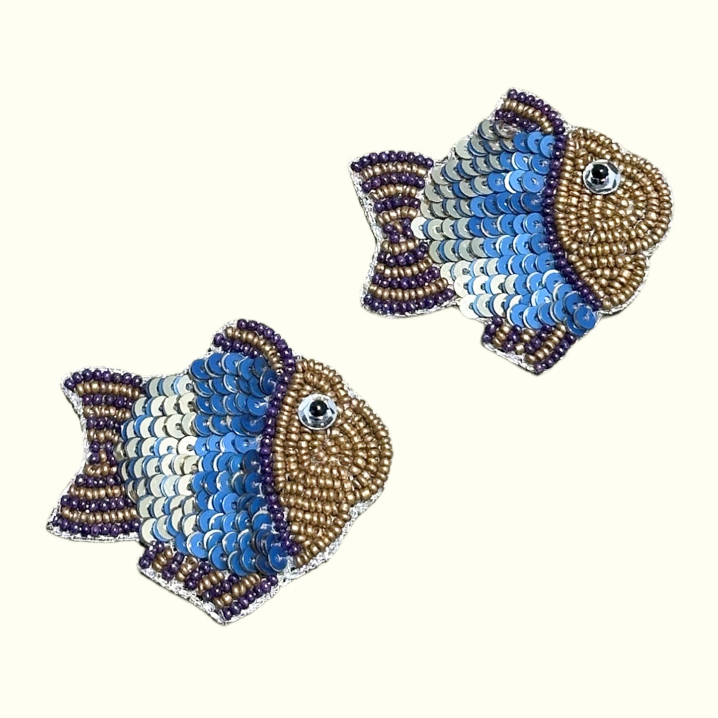 Aretes blue fishy