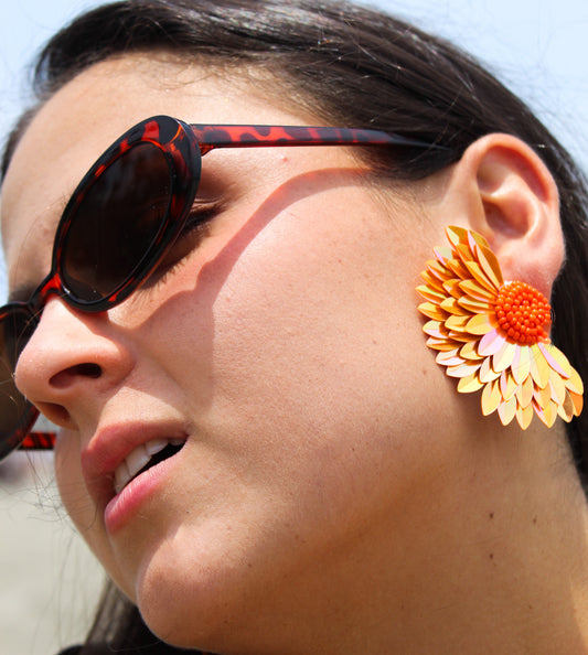 Aretes Indian Abanico